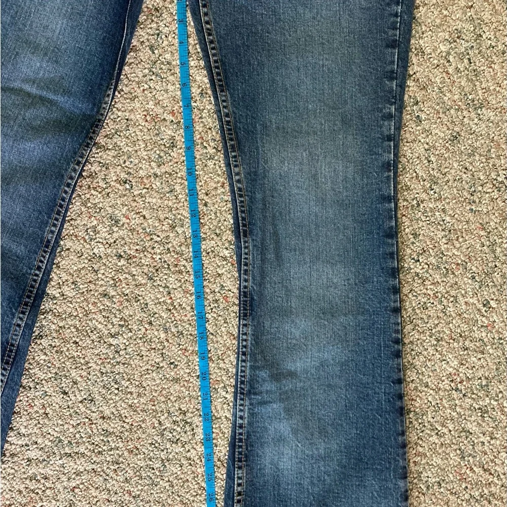 OLD NAVY Jeans Women’s Boot Cut Just Below Waist Stretch Dark Wash 8 Short - Picture 6 of 10